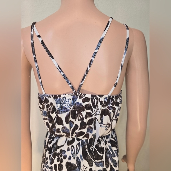 Loft, Women’s Maxi Dress Brown White Floral Stretch Size XSmall - Picture 4 of 9